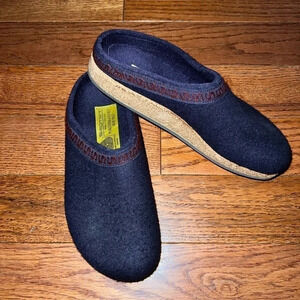 Vintage STEGMANN Wool Slippers Clogs Made in Germany Womens Sz 7.5 -8
